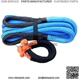 Kinetic Recovery Rope-Heavy Duty Car Towing Rope with Soft Shackle for Off-Road Recovery 4x4 SUV Truck ATV/UTV (7/8 inch30 feet, Blue)
