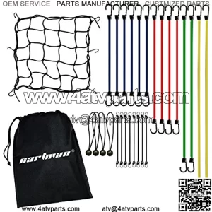 Cartman Bungee Cord Assortment 28 Pieces with Motorcycle Net