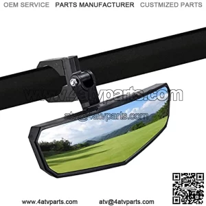 UTV Center Rear View Mirror with 1.65"-2" Mount Compatible with Polaris RZR Can-Am X3 Kawasaki Honda Yamaha Arctic Cat Talon