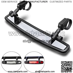 Universal UTV Mirrors, Aluminum Alloy Material,2022 New RZR Rear View Mirror for 1.5" to 2" Roll Cage, Adjustable for Best View, Compatible with Polaris RZR,Can Am X3,Kawasaki Mule,Honda Pioneer SXS