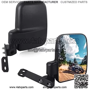 UTV General Side Mirror, Folding Side View Mirrors Compatible with 2016-2021 Polaris General 1000 EPS 4 XP Mounts to Pro-Fit Cage with Factory Bolts