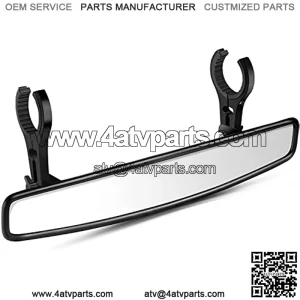 UTV Rearview Mirror, 15" Wide Center Mirror with 3/4 1.75" or 2" Clamps Compatible with Polaris RZR PRO XP R, Turbo, Kawasaki Mule, Honda Talon, CFMOTO ZFORCE, Can-Am Commander, Yamaha.