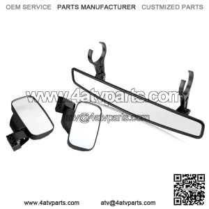 For Kawasaki Mule 3000 3010 4000 4010 UTV Rear-View Wide Center Side Mirrors Set