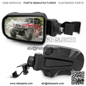 UTV Rear View Side Mirrors w/ Pro-fit Bar For Polaris Ranger 570 500 900 1000