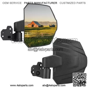 715002459 2PCS Left and Right UTV Side Mirrors For 2016-2022 Can Am Defender MAX