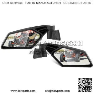 For 2017-2025 Can Am Maverick X3 XRS XDS MAX Racing Style Rear View Side Mirrors