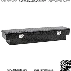 EC10893-PR 59-Inch Matte Black Heavy-Wall Aluminum UTV Tool Box for Select Polaris Ranger, RigidCore Lid