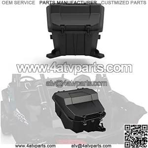 Storage Cargo Box, A & UTV PRO 69 QT Waterproof Rear Bed Tool Bin | Lock & Ride -Compatible with 2014-2021 Polaris 900/ XP 1000/ XP 4 1000/ S,Black