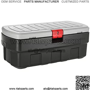 48 Gal Lockable Storage Bin, Industrial, Rugged Large Storage Container with Lid