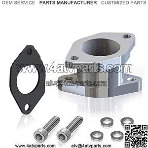 IM3-MA1 CNC 6061-T6 Aluminum Carburetor Intake Manifold Boot Joint Replacement for Yamaha Warrior 350 YFM350 87-04 ATV Quad 4Wheeler