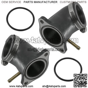 Front Rear Carburetor Boot Holder For Kawasaki Prairie 650 KVF650A KVF650B 02-03