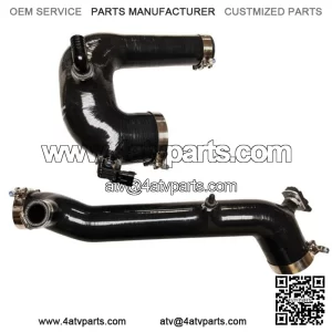 SxS Polaris RZR XP XP4 Turbo & S Silicone Charge Tube Kit 2016 - 2024 Black