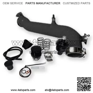 Silicone Charge Tube W BOV Polaris RZR Turbo R, XP, XP4, Turbo S & Pro