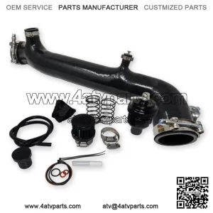 Silicone Charge Tube W BOV Polaris RZR Turbo R, XPT, XP4, Turbo S, Pro