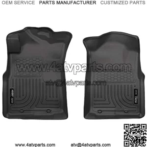 13941 Fits 2005-15 Toyota Tacoma Access Cab/Double Cab, 2005-14 Toyota Tacoma Standard Cab Weatherbeater Front Floor Mats , Black