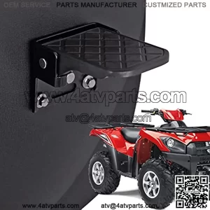Pairs ATV Foot Rests for Four Wheeler Rear Passenger Foot Peg Universal Compatible with ATV Such as Polaris Sportsman Scrambler Made of Metal and Non-Slip Tread