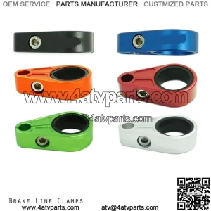 Kawasaki KFX 450R KFX 400   Billet Brake Line Clamps   Alba Racing