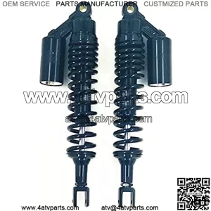 Suspension Shock 16.5"410mm/415mm/420mm 8mm Spring Motorcycle Fork Shock Absorber Suspension ATV Black for Bike ??car (Color : All Black)