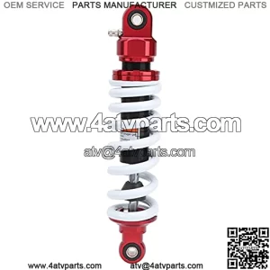 Rear Shock Absorber,11in Red WhiteRear Shock Absorber Suspension Damper 1000lbs Maximum Load Universal for ATV Motorcycle Gokart