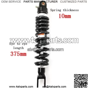375mm 14.76 inch 10mm Spring Universal Motorbike Air Shock Absorber Rear Suspension ATV Quad Scooter Dirt Bike Fork U Type Head