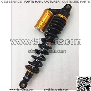 Shock Absorbers 400mm/420mm/430mm/440mm/450mm/470mm 10mm Spring Motorcycle Shock Absorber Suspension Fit for YMAHA Suzuki Kawasaki ATV,Motorcycle air Shock Absorber (Color : 400mm)