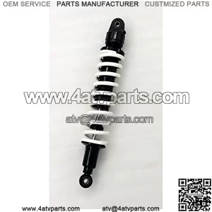 Suspension Shock 9mm Spring 370mm Rear Suspension Shock Absorber for ATV Quad Replace Motorcycle White+Silver for Bike ??car