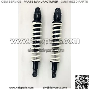 Suspension Shock 9mm Spring 400mm Rear Suspension Shock Absorber for ATV Quad Gokat Replace Motorcycle White+Gold for Bike ??car