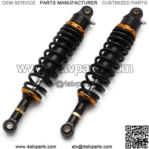 1 Pair Motorcycle Air Shock Absorbers Spring 7mm 340mm Motorcycle Scooter Section Adjustable Rear Dirt Bike Scooter ATV Rear Suspension Motorcycle Shock Absorber