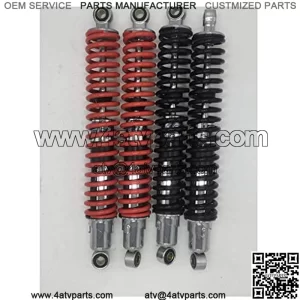 Universal 15.75" 400mm Motorcycle Air Shock Absorber Rear Fit for Yamaha Fit for Suzuki RM125 Kawasaki ATV Four-Wheeled ATV??ATV Motorcycle Shock Absorber Motorcycle Suspension (Color : Black)