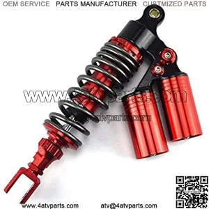 Shock Absorbers Motorcycle Shock Absorber Universal 320mm Modified Double Gas Cylinders Rear Shock Rear Suspension Fit for ATV Pit Dirt Bike Scooter (Color : Round)