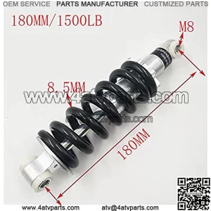Rear Suspension Shock 100 125 150 160 170 180 190 210MM for 47cc 49CC Super Minimoto ATV Quad Electric Scooter Pocket Bike (Color : 180MM (1500LB))