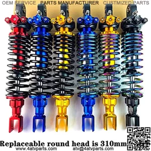Motorcycle Fitment Shock Absorber Universal Motorcycle Air Shock Absorber Rear Suspension Fit For Yamaha Motor Scooter Xmax ATV Quad Dirt Bike Motorcycle Shock Absorber ( Color : Blue 310mm )