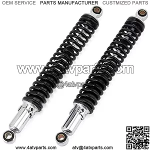 Motorcycle Suspension Strut Universal 400mm 15.75" Motorcycle Air Shock Absorber Rear Suspension Fit for Yamaha Motor Scooter Fit for ATV Quad Black D30 Motorcycle Shock Absorber