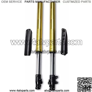 Suspension Shock Motorcycle Falling Protection Gold 735mm Front Forks Shock Absorber Suspension for 125 150 160cc Pit Dirt Bike Scooter ATV for Bike ??car