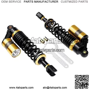 Motorcycle Suspension Universal 380mm/400mm Motorcycle Air Shock Absorber Rear Suspension for Scooter ATV Quad Dirt Street Bike Motorcycle Shock Absorber (Color : Gold+Black, Size : 400mm)