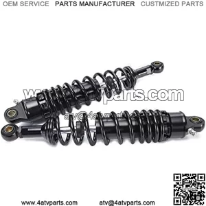2pcs Spring 7mm Black 320mm 12.6inch Motorcycle Dirt Street Motor Bike ATV Quad Rear Shock Absorber Rear Suspension Bumper Motorcycle Shock Absorber Rear Motorcycle Shock Absorber