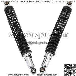 Motorcycle Shock Absorber RFY Universal 400mm 15.75" Motorcycle Air Shock Absorber Rear Suspension Fit for Yamaha Motor Scooter ATV Quad Black Motorcycle Shock Absorber
