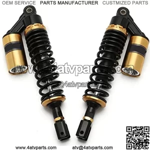 Shock Absorbers Universal 320mm/340mm/355mm Motorcycle Air Shock Absorber Rear Suspension Fit for Yamaha Motor Scooter ATV Quad Black Gold,Motorcycle air Shock Absorber (Color : 355MM)