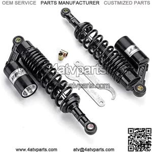 Motorcycle Shocks 13.5" 340mm Motorcycle Air Shock Absorber Rear Suspension Universal for Scooter Quad ATV Dirt Pit Bikes Motorcycle Shock Absorber (Color : Black)