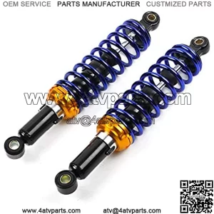 for Motorcycle Replacement Blue Round Ends Universal After Market Fit for Scooter ATV Go Kart Quad Dirt Sport Bikes 12.5 inch 320mm Gas Air Shock Absorbers Suspension