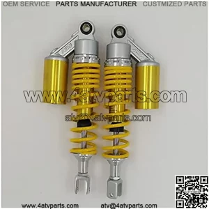 Suspension Shock 340mm Motorcycle Air Shock Absorbers Rear Suspension for CB750F SOHC Dirt Bike Gokart Quad ATV Yellow&Silver for Bike ??car