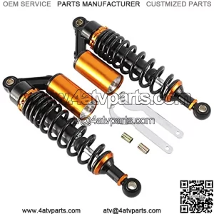 one Pair 320mm Universal Motorcycle Rear Air Shock Absorbers for most 150cc~750cc Sport bikes / ATV Go Kart Quad Dirt Sport Bikes(black&gold)