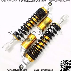 360mm 380mm Motorcycle 21mm Frok Air Shock Absorber Rear Suspension Fit for Yamaha Suzuki Kawasaki Fit for Aprilia Benelli ATV Motorcycle Rear Shock Motorcycle Shock Absorber (Color : 380mm)