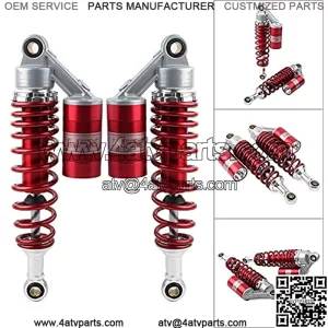 Pair Motorcycle 320mm Red Air Shocks ATV UTV Suspension Shock Absorbers For ATV UTV Go Kart Quad Dirt Bikes