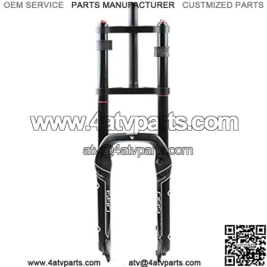 Snowmobile/ATV Fat Fork Air/Oil Suspension Fork Double Shoulder Front Fork 204.0 Fork Width 135MM 1-1/8" Shoulder Control Travel 140MM QR (Color : Oil)