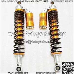 Universal 15 3/4" 400mm Motorcycle Air Shock Absorber Rear Suspension Fit for Yamaha Suzuki Kawasaki Dirt Gokart ATV Motorcycle Shock Absorber Rear Motorcycle Shock Absorber (Color : 400mm)