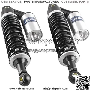 1 Pair 320mm Air Shock Absorber ATV Motorcycle Quad Suspension Shocks For Honda, For Suzuki, For Kawasaki, For Chinese Quad, Black & Silver