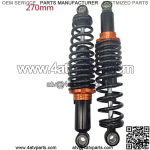 270mm 10.63"-290mm 11.42" Motorcycle Rear Shock Absorber for Pit Dirt Bike Quad ATV Go Kart Buggy Honda Suzuki Yamaha Kawasaki Motorcycle (270mm)