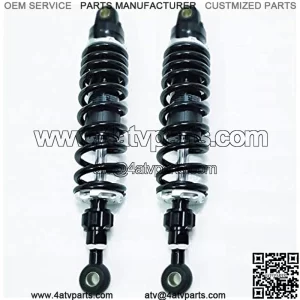 One Pair 350mm 8mm Spring Motorcycle Suspension Shock Absorbers Fit for Yamaha Fit for Suzuki Kawasaki Dirt Bikes Gokart ATV Motorcycle Shock Absorber Motorcycle Shock Absorber (Color : 350mm)