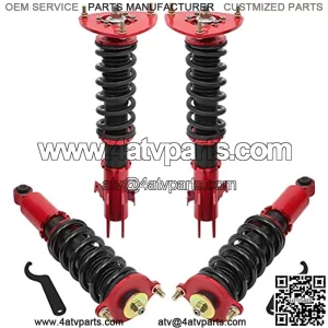 Full Set Coilovers Struts Height Adjustable Fit for 2005-2009 for Legacy - Red